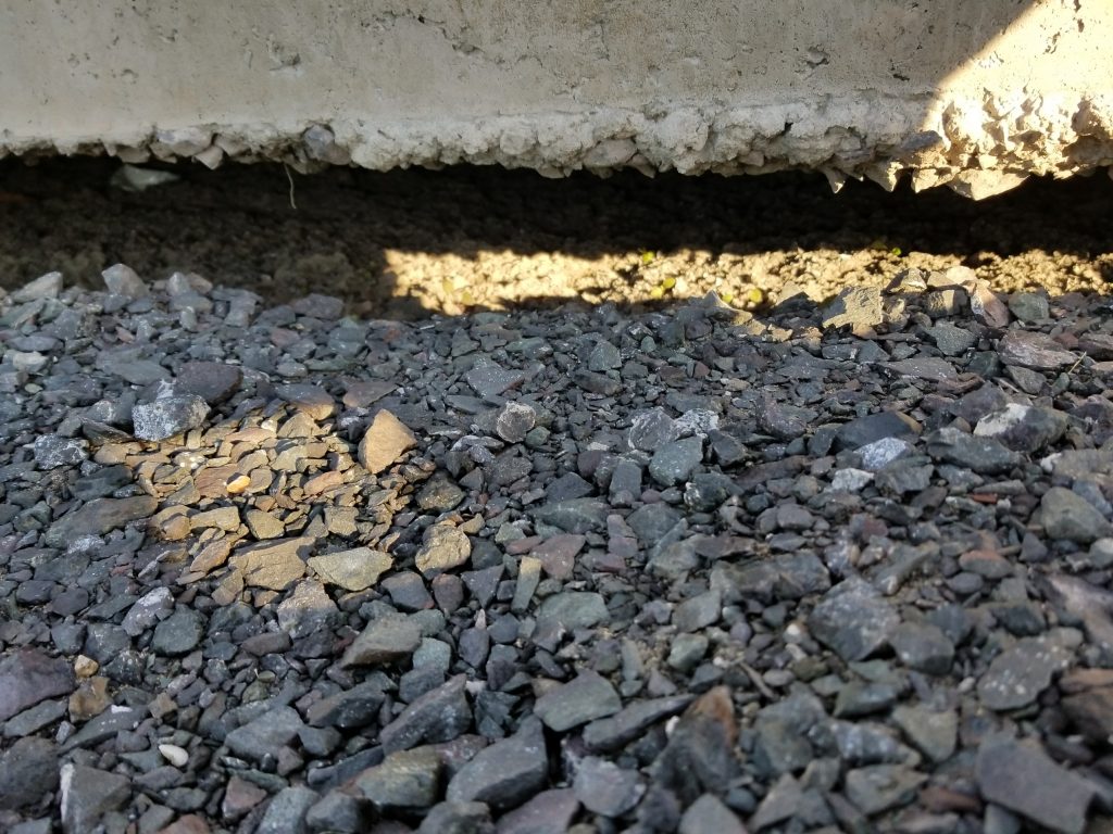 vide sous dalles de béton