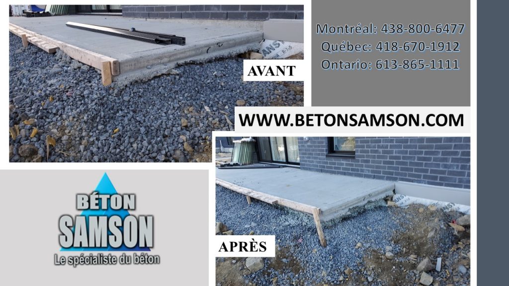 soulèvement de béton