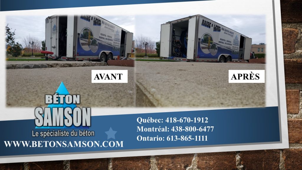 soulèvement de béton